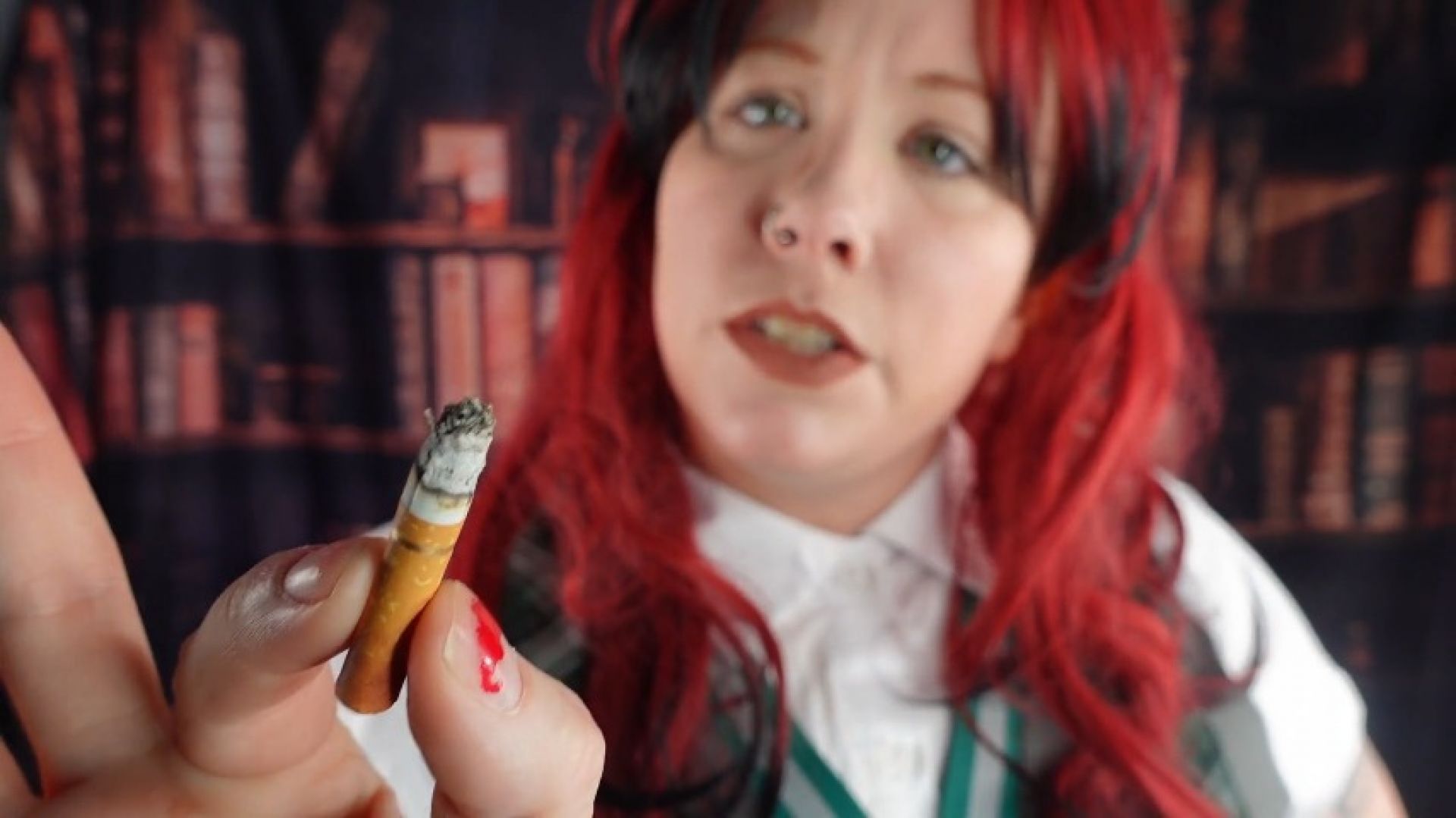 Slytherin Girl transforms you into her Cigarette Butt