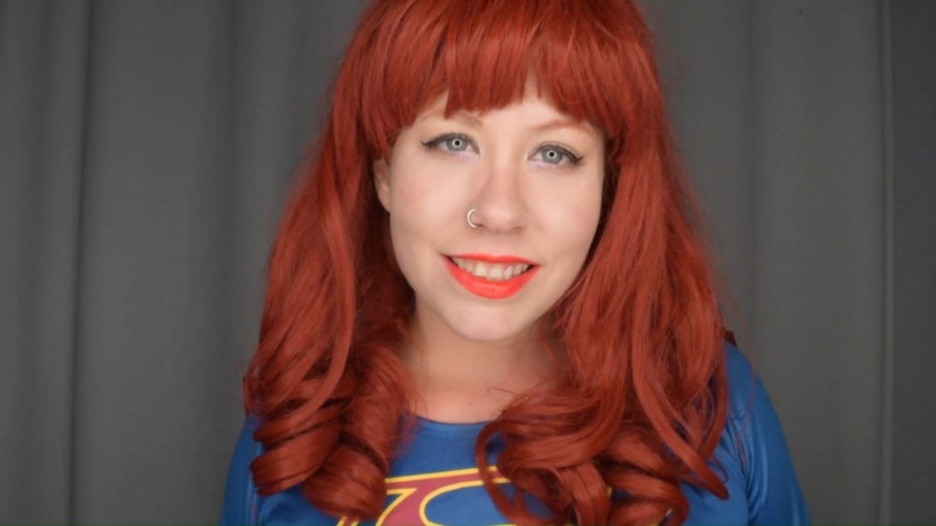 Evil Supergirl needs your cum Red lipstick tease and JOI