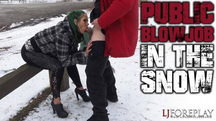 Public Blowjob In The Snow