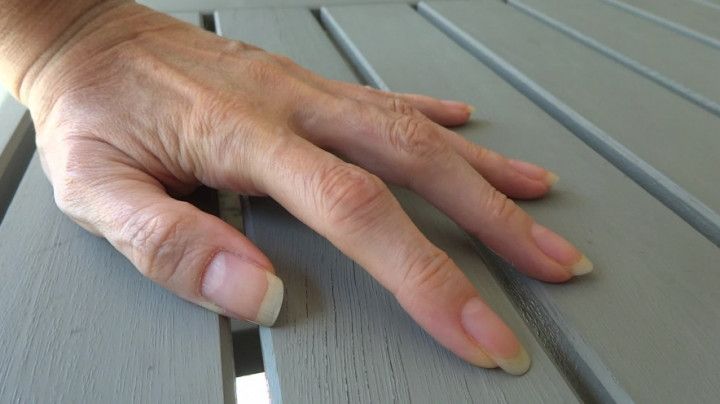 Only long natural fingernails