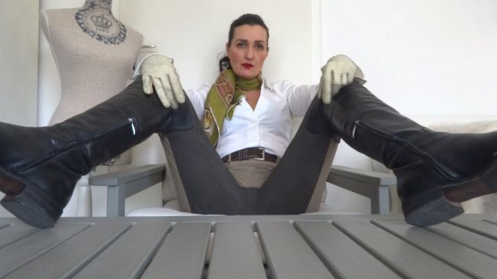 Boot soles lick tasks from your mistress