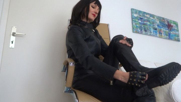 Zipper Fetish: Leather jacket and leathe