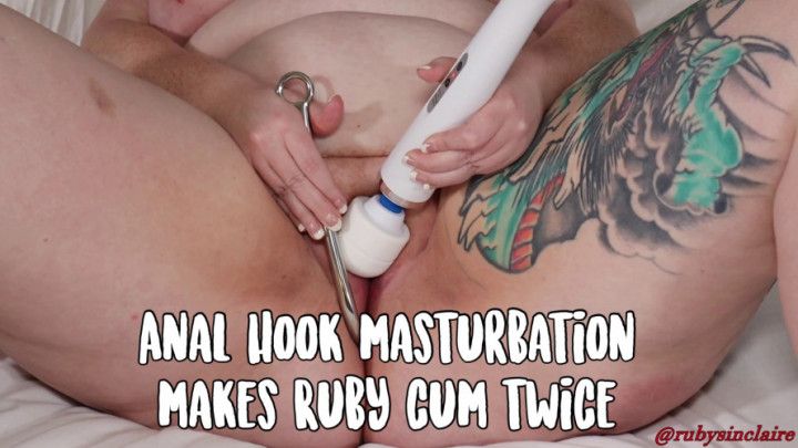 Anal Hook Masturbation Makes Ruby Cum Twice