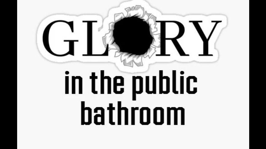 Gloryhole in the public bathroom