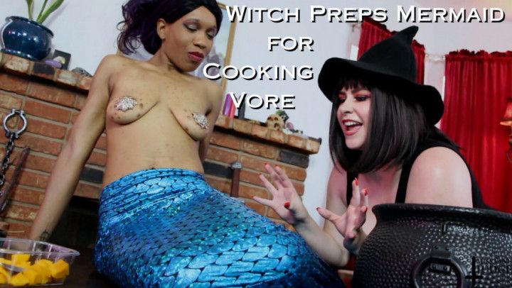 Witch Preps Mermaid for Cooking Vore