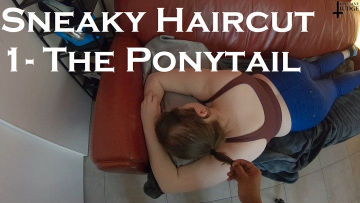 Sneaky Haircut 1- The Ponytail