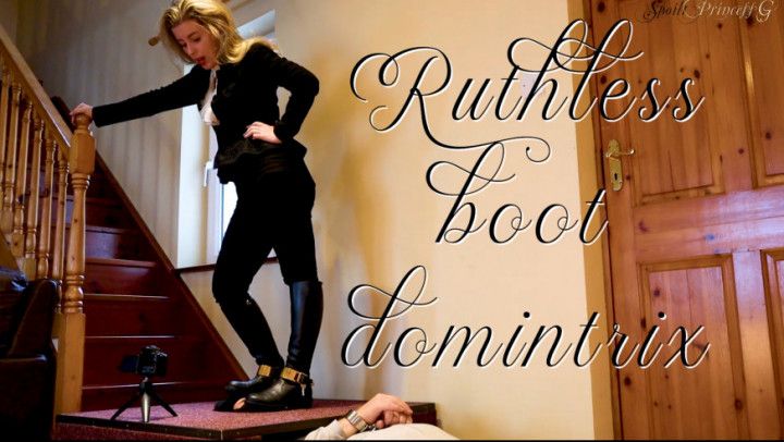 The ruthless boot Dominatrix