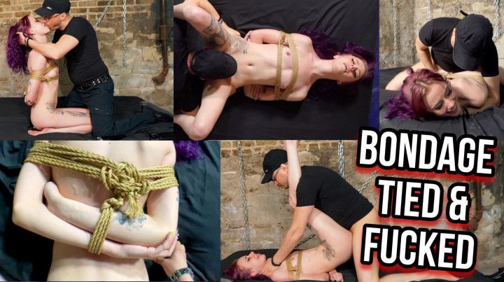 Tied Up and Fucked Hard in Dungeon BG Rope Bondage