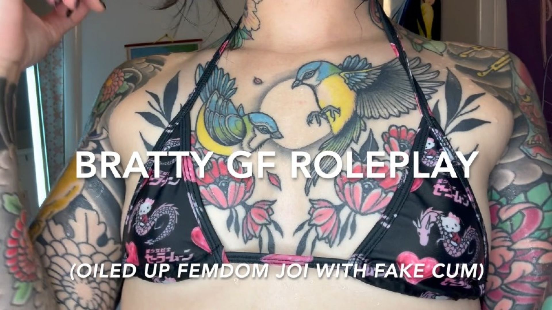 Bratty Tattooed Girlfriend Jerk Off Instructions