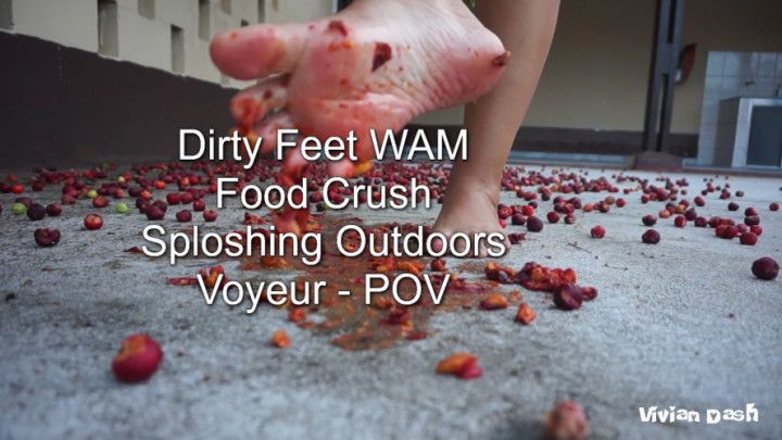 Dirty Feet Food Crush Sploshing Outdoors