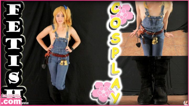 Lucy Heartfilia Pees in Overalls