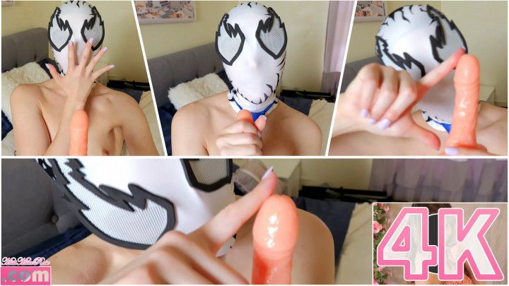 Gwen Stacy's Masked SPH Handjob