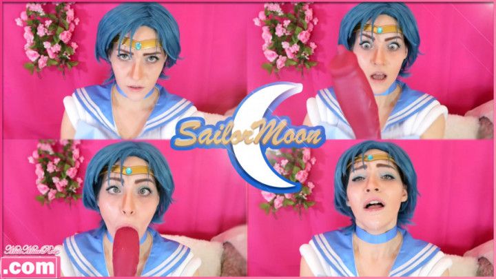 Sailor Mercury's Ahegao Blowjob
