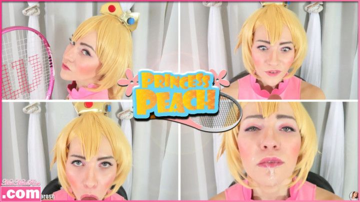 Princess Peach's Crying Ahegao Blowjob