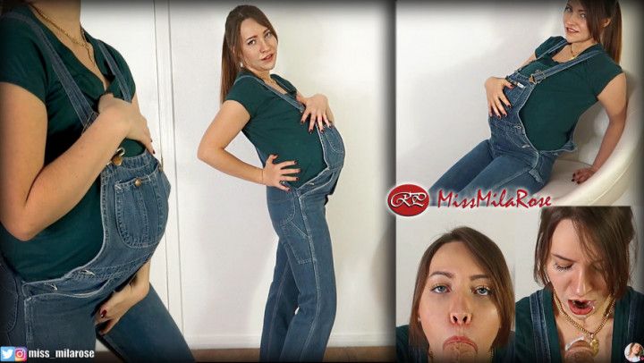 Pregnant in Overalls BlowJob