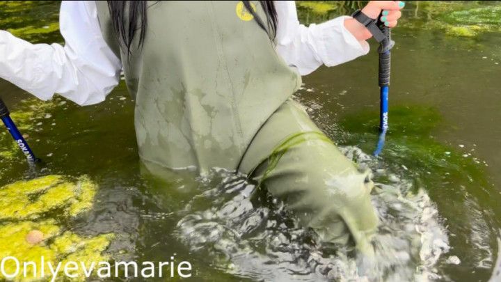 Public Wader Testing In Lake