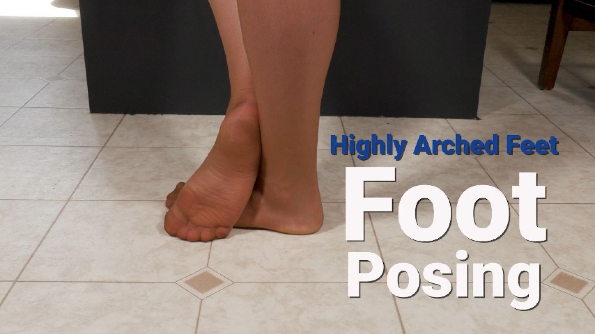 Highly Arched Pantyhose Feet Wrinkled Soles Foot Pose