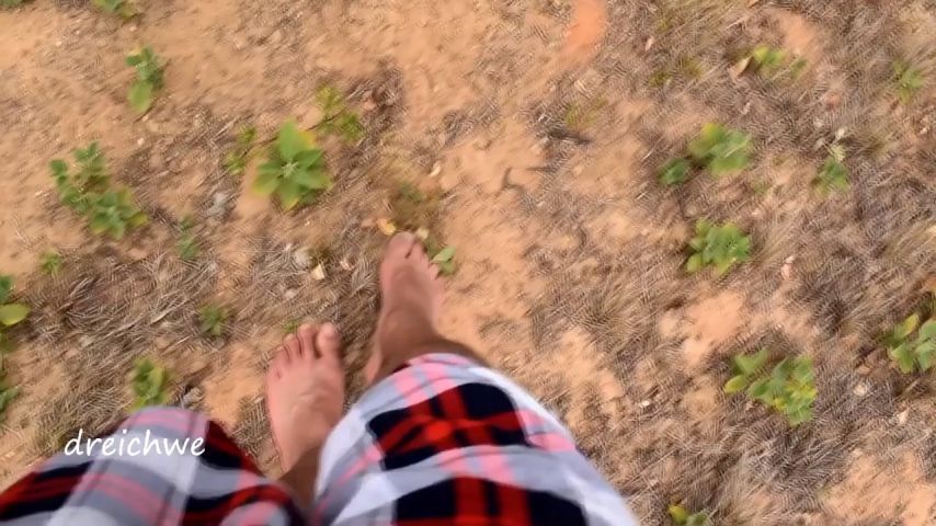 Crushing plants with my feet