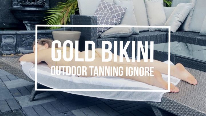 Gold Bikini Tanning Ignore