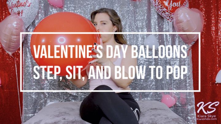 Valentine's Balloon Play and Popping