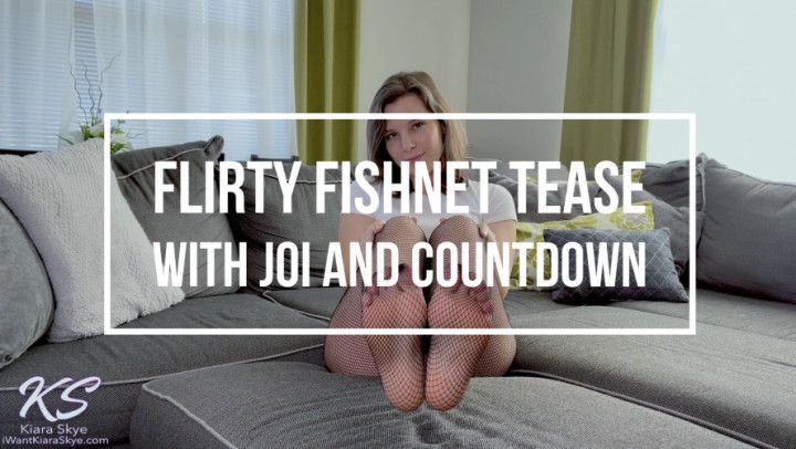 Flirty Fishnet Tease JOI + Cum Countdown