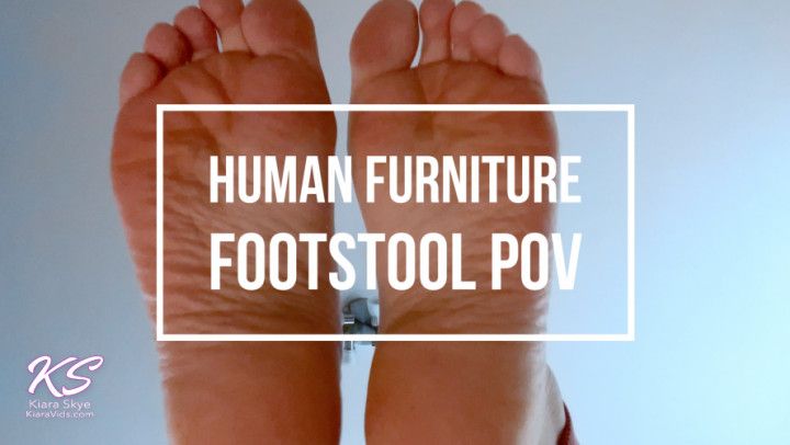 Human Footstool POV Barefoot