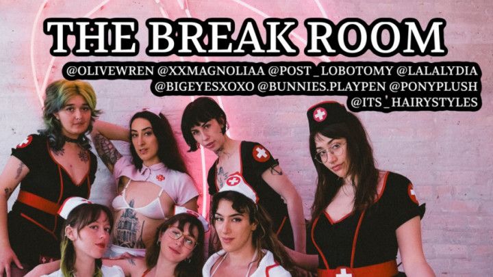 The Break Room - hairy group sex / naughty nurse roleplay