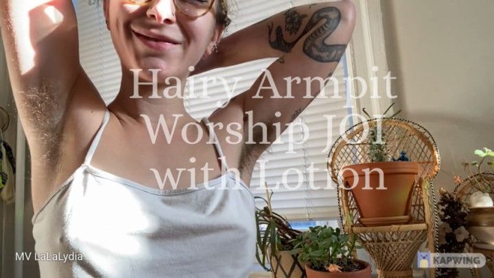 Hairy Armpit Worship JOI with Lotion