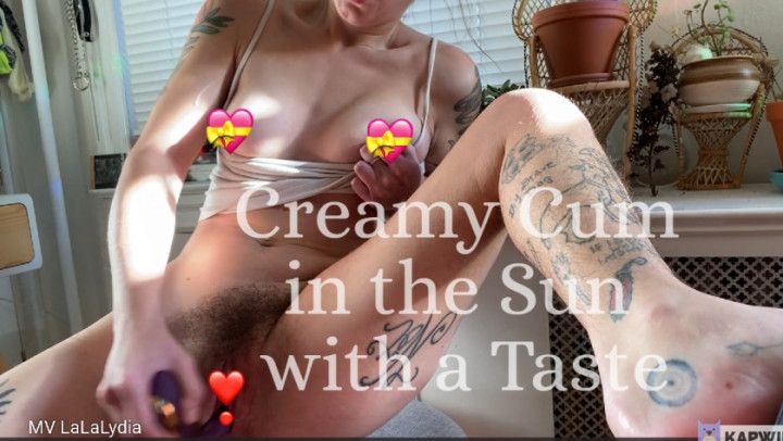 Creamy Cum in the Sun with a Taste