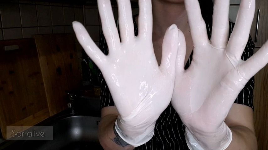 My crush has a gloves fetish