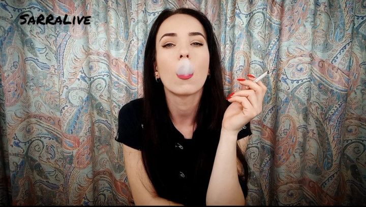 Smoking fetish and masturbate