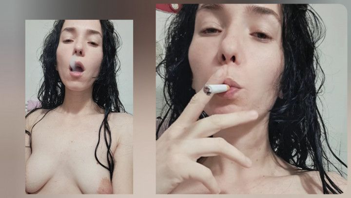 After shower cigarette