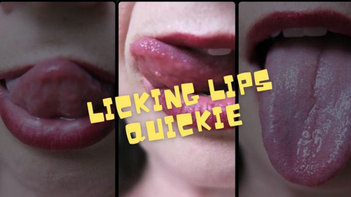 Mature Lip Licking