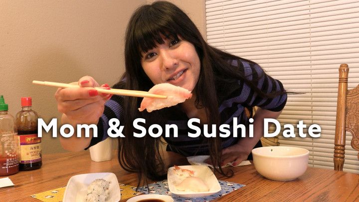 Mom &amp; Son Sushi Mukbang Date