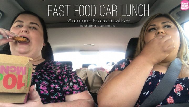 Fast Food Car Lunch