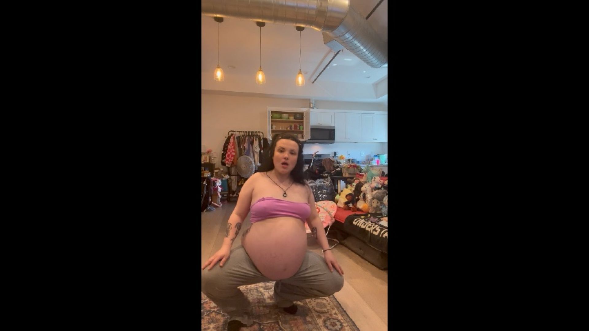 9 month bump update waddle video