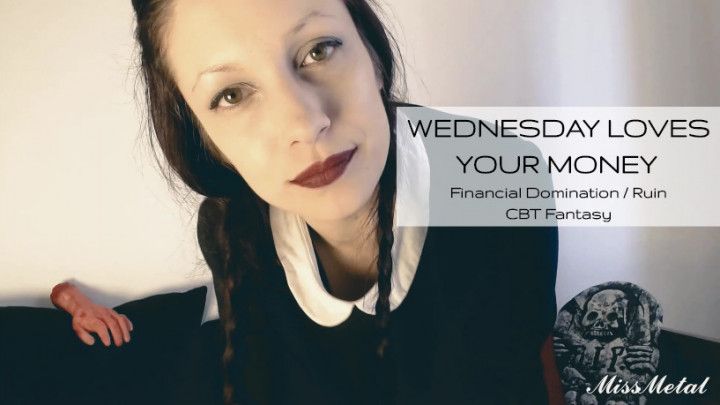 Wednesday Addams LOVES your Money
