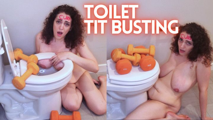 Tit Busting Toilet Slave