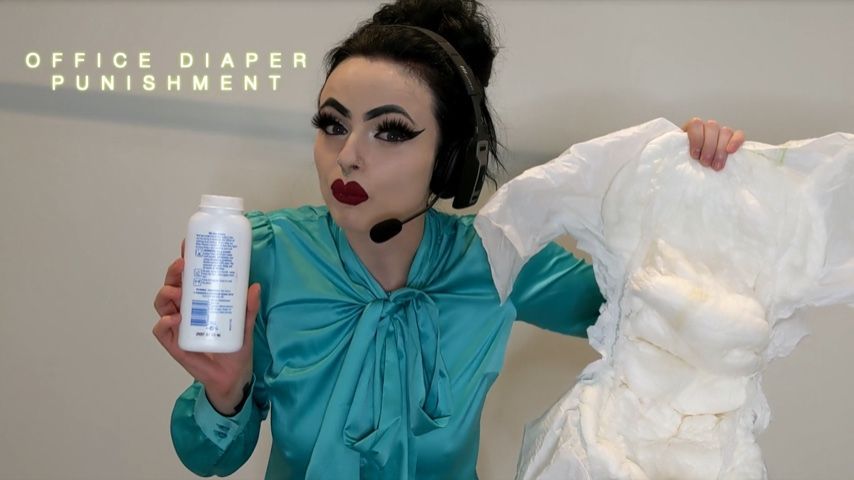 Office Wetting Diaper Humiliation