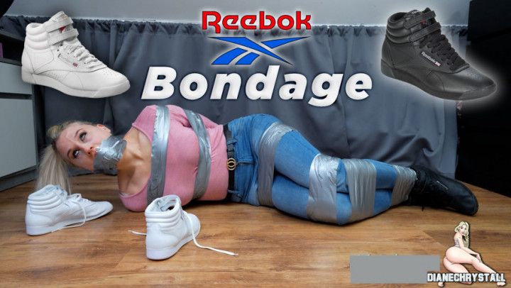 Self Duct tape Bondage Gag Talk Reebok