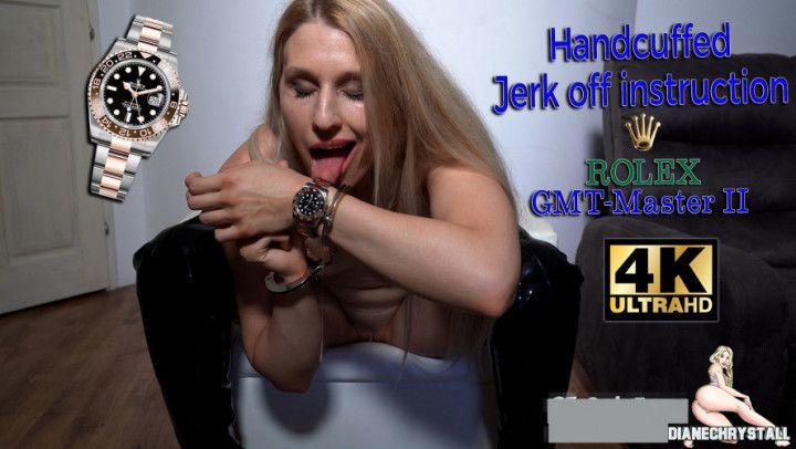 Handcuffed Rolex Wristwatch fetish JOI