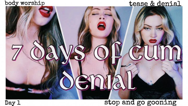 7 Days Of Cum Denial Day 1 : Stop And Go