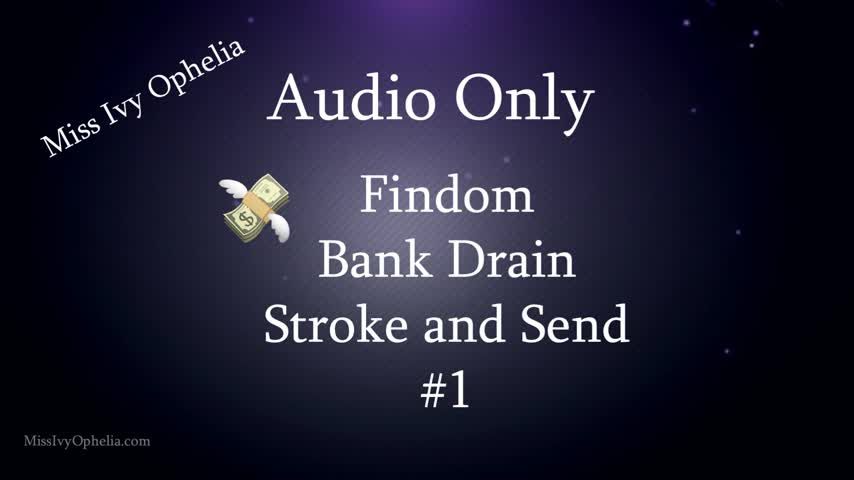 Audio Only - Findom Bank Drain JOI 1