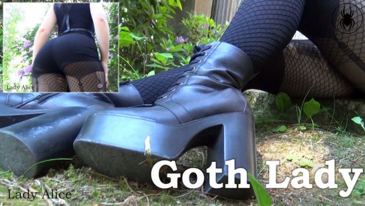 Goth Lady - Boot &amp; Ass Worship