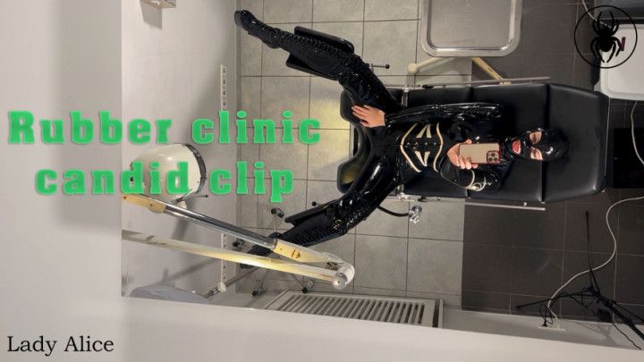 Rubber clinic candid clip