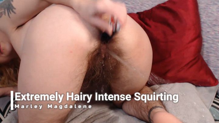 Extremely Hairy Intense Squirting