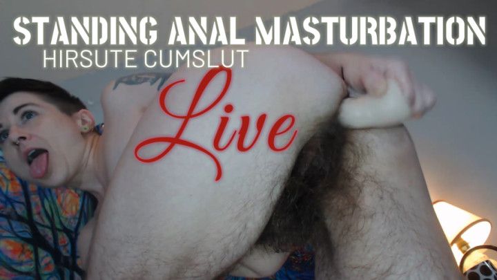 Standing Anal Masturbation