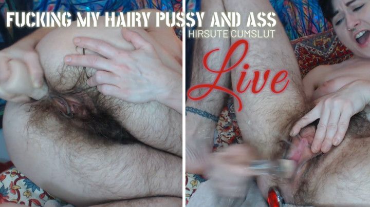 Fucking My Hairy Pussy And Ass