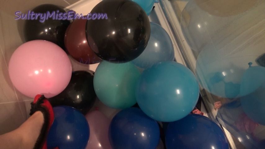 Stomping popping balloons