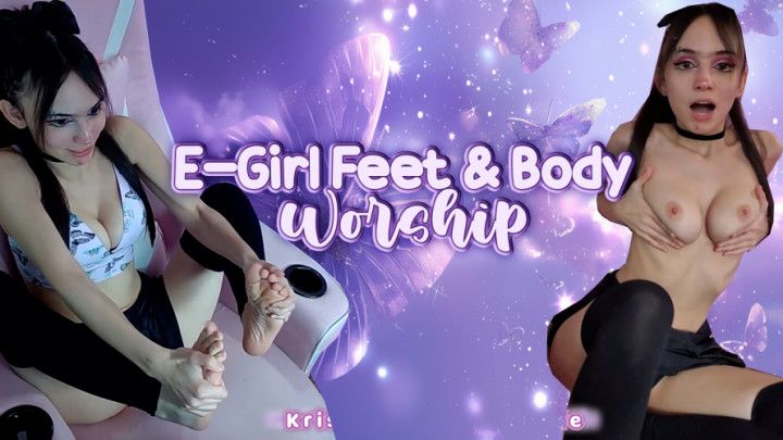 E-Girl Feet and Body Worship JOI